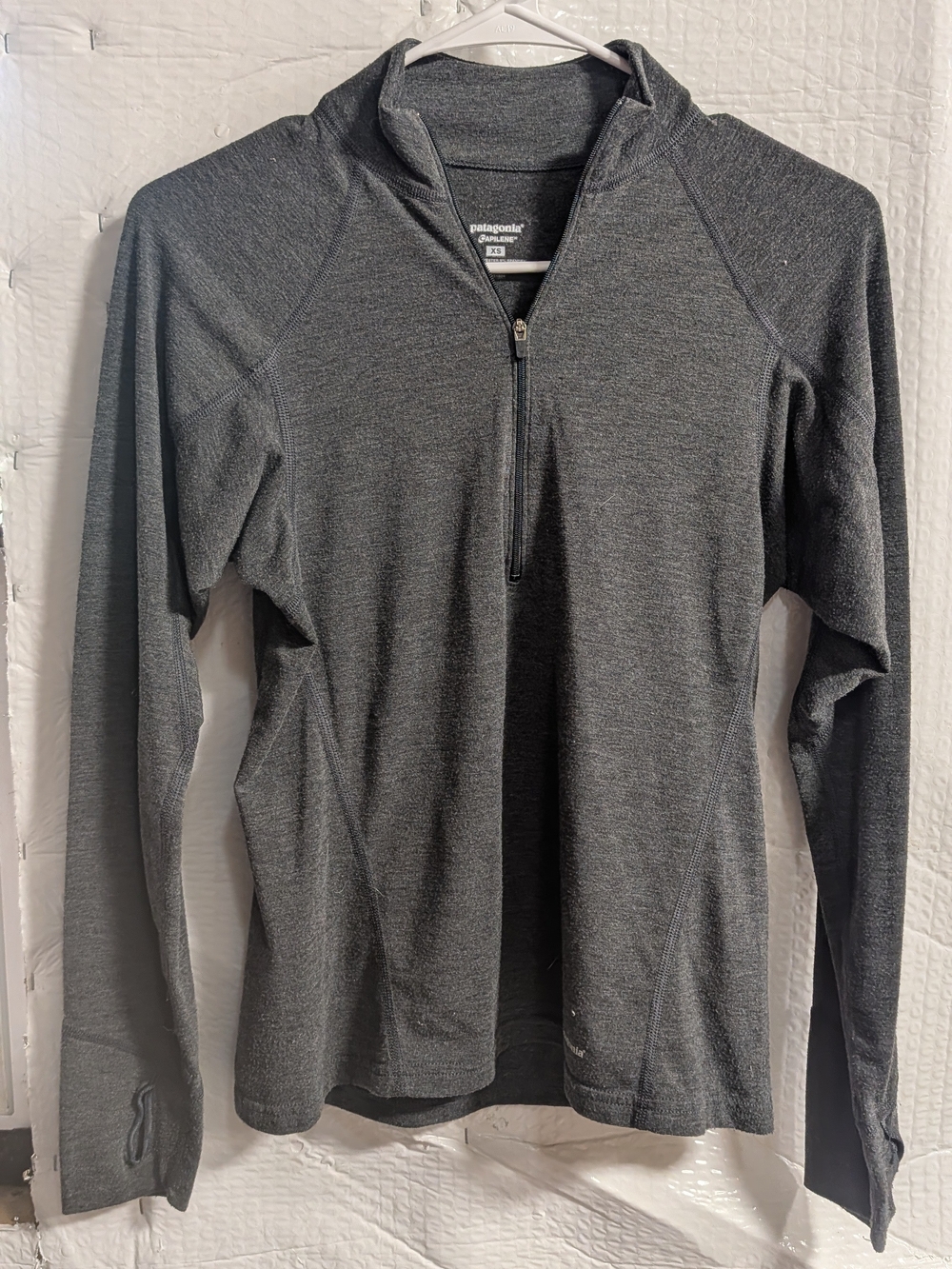 Patagonia Womens Dark Gray Quarter-Zip Pullover Jacket